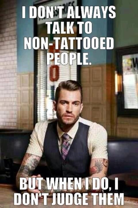 Don't judge! Some of us have tattoos in hidden places…you just may not kno