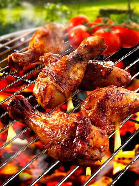Flame grilled chicken leg's