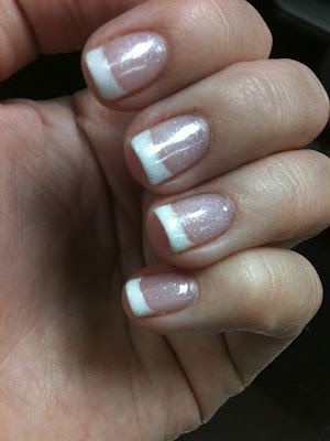 French Twist Manicure….I like the shimmer….