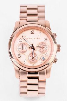 Michael Kors Watches Rose Gold Chronograph Watch in Rosegold