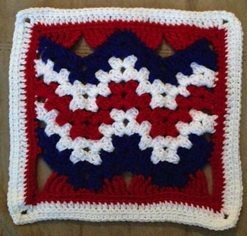 Ravelry: Waves of Liberty Afghan Square pattern by Shelley Moore