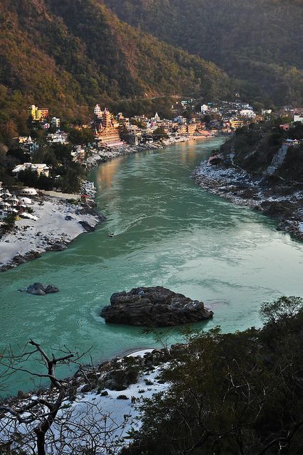 Rishikesh, India. A place of pilgrimage and where the Beatles wrote their White