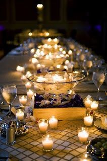 Romantic Diy Wedding Candle Centerpieces