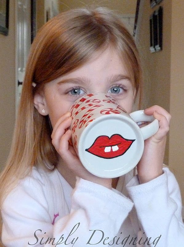 Simply Designing with Ashley: Christmas Kid Craft: Funny Mugs