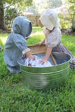 Sweet ideas for a Little House on the Prairie theme, or American Girl doll theme