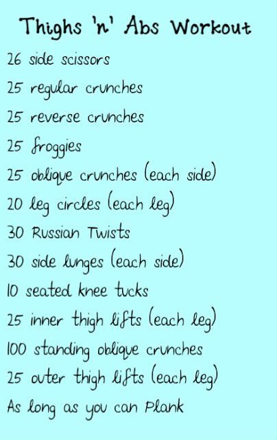 The Thighs n Abs Workout