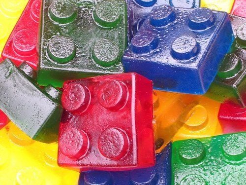 Wash out Legos/Mega Blocks and then fill with jello for Lego Jello!