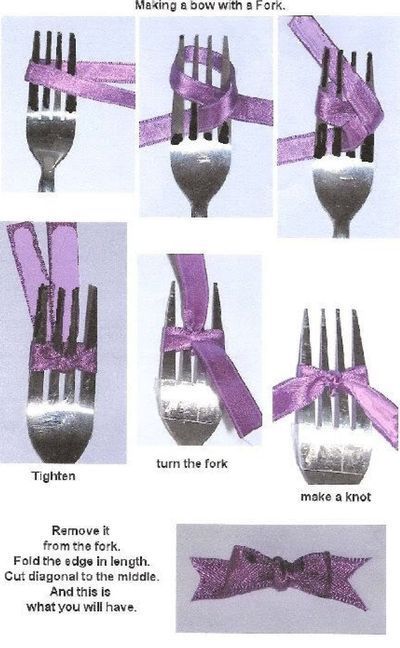 bows with a fork – who knew?