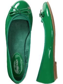kelly green flats, now these I can afford!