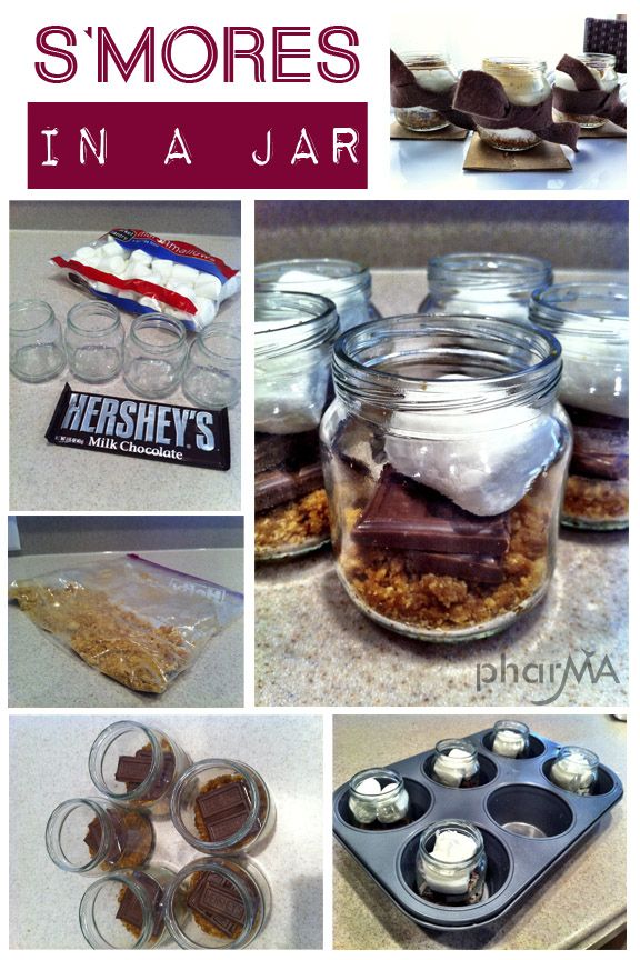 25. S’mores in a Jar -   42 Easy Things To Do With Mason Jars