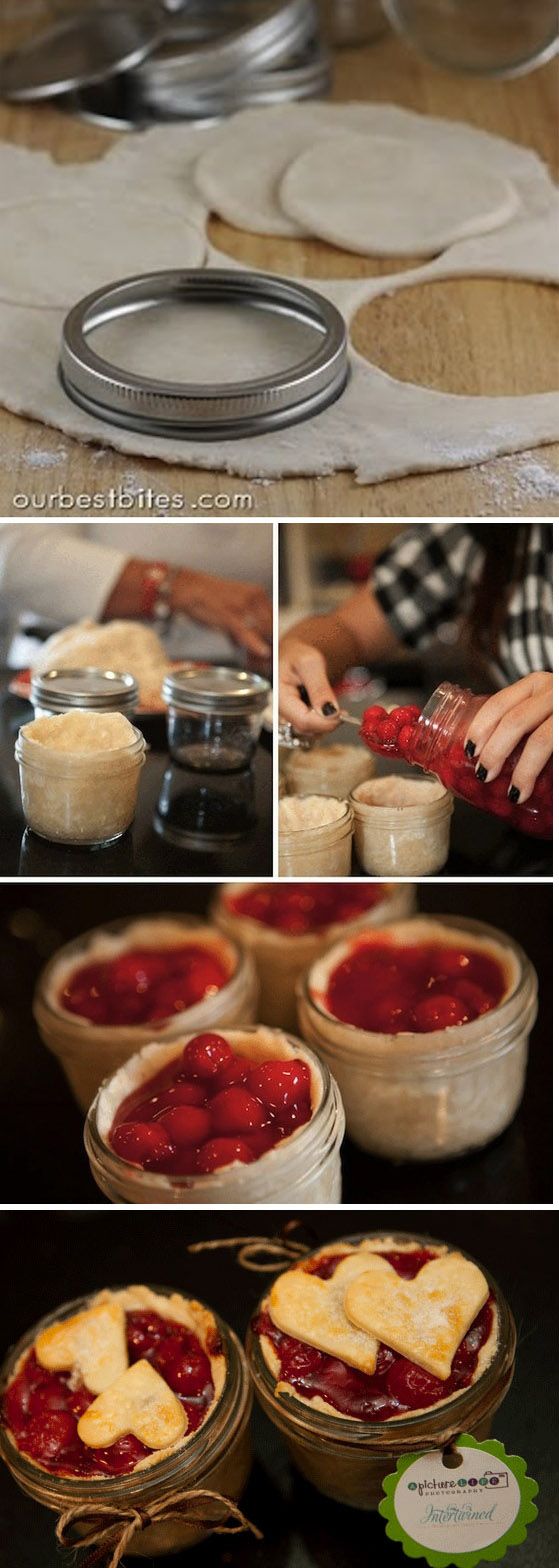 28. Single-Serving Pie in a Jar -   42 Easy Things To Do With Mason Jars
