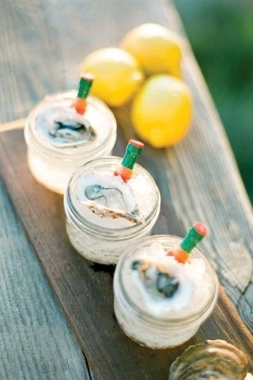 38. Serve Oysters on Ice in Mini Mason Jars -   42 Easy Things To Do With Mason Jars