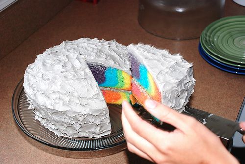 Rainbow Cake How To!