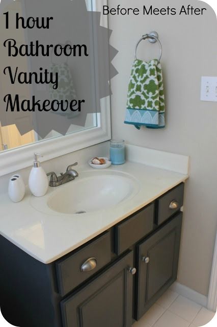Bathroom vanity makeover with Annie Sloan Chalk Paint