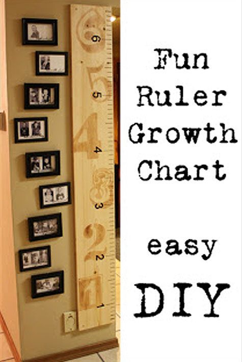 Cheap Decorating Ideas: Keeping track of your child's growth is even more fu