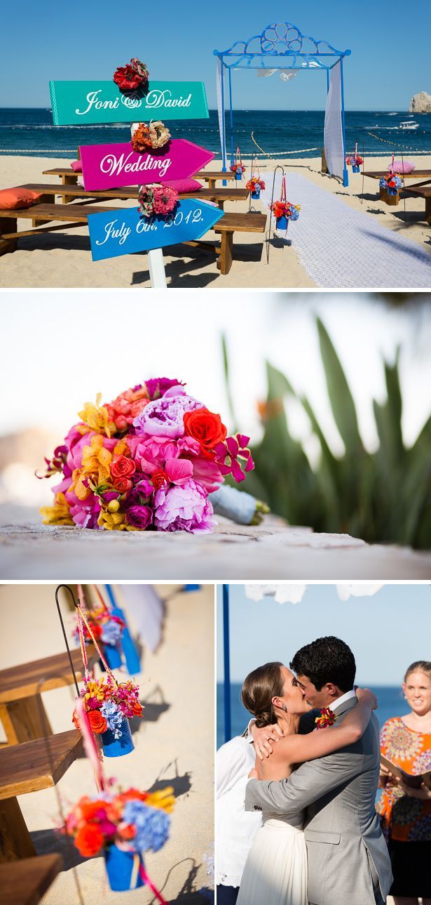 Colorful, Beach Destination Wedding in Mexico bright-colorful-mexico-destination