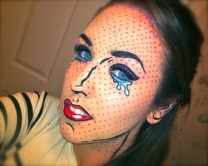 Cool Halloween makeup idea..