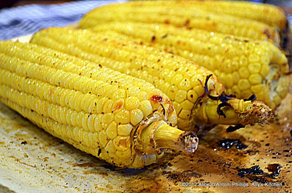 Cumin &amp; Ancho Chili Oven Roasted Corn on the Cob  Summertime means spicy