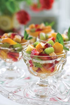 Fresh Fruit Salad with Lime-Ginger Honey Dressing