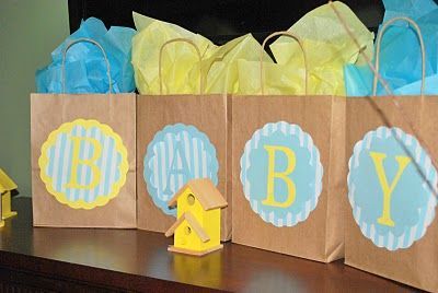 Gift Bags for baby shower game winners