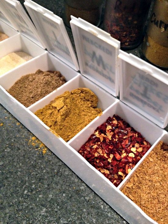 Great idea for adding a little spice to your camping recipes! Use a pill reminde