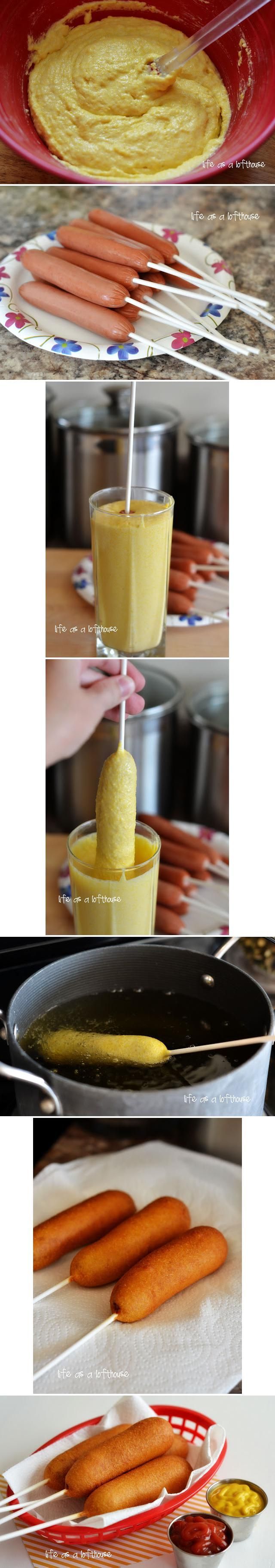 Homemade corn dogs step-by-step. When was the last time you had one? This recipe