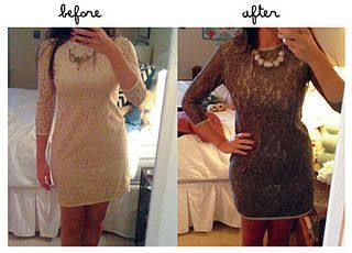 How to dye a lace dress – Easy! DIY