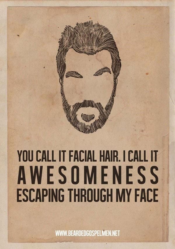 Minimalist Posters Championing Beards