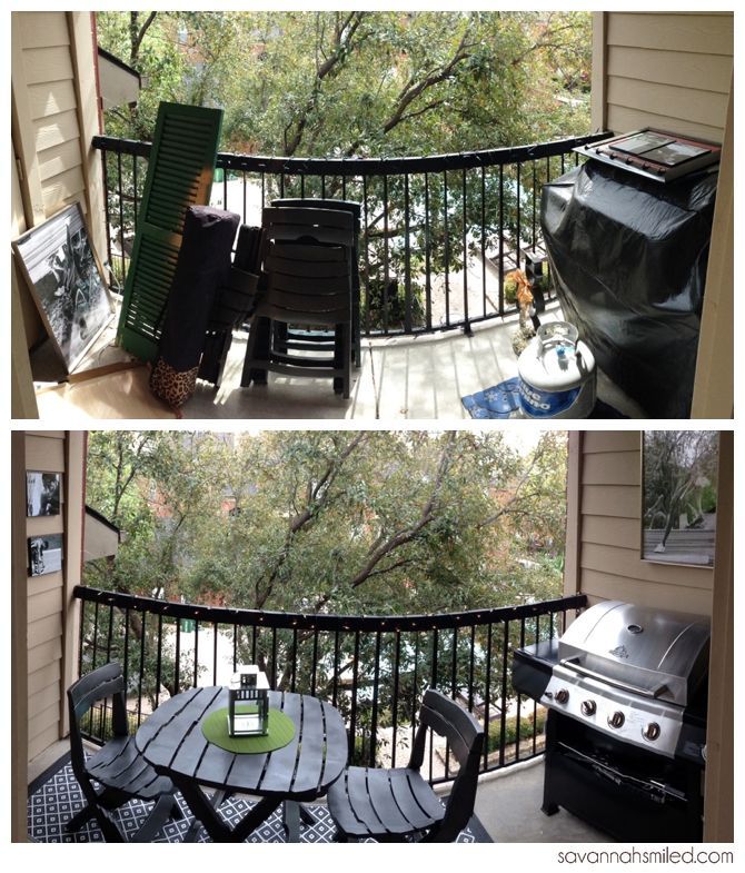 Narrow balcony makeover. #apartment #living #outdoor #space