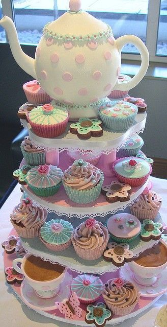Oh what a beautiful cake for a wedding shower-baby shower or little girls birthd