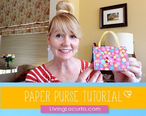 Paper Purse Party Favors {Easy Craft Tutorial &amp; How-to Video}