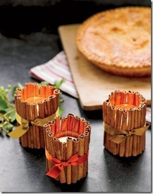 Pinspired: Fall Wedding Decor Ideas..LOVE it, cinnamon sticks wrapped around can