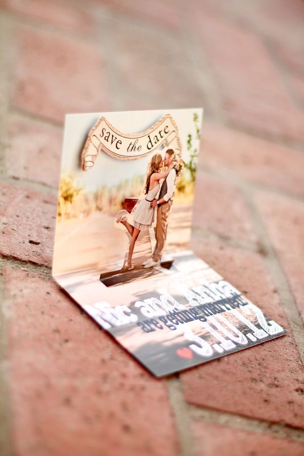 Pop up Save The Date card
