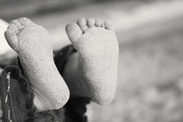 Sandy baby feet #baby #photography #feet #beach