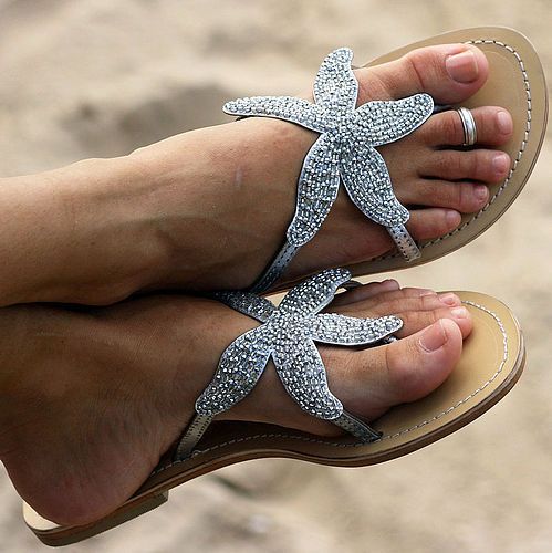 Starfish sandals for summer