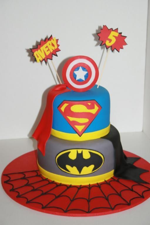 Superhero Birthday Cake – via @Craftsy