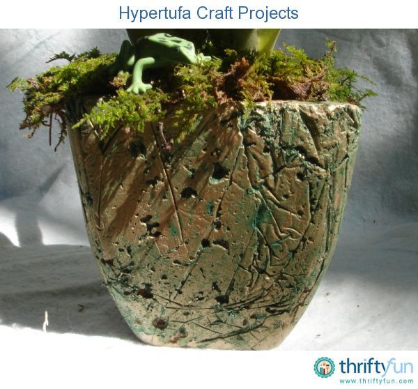 This is a guide about hypertufa craft projects. This simple mixture of Portland