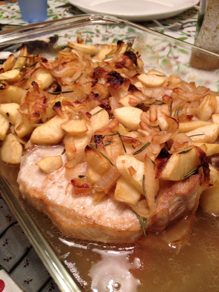 apple onion pork chops clean eating