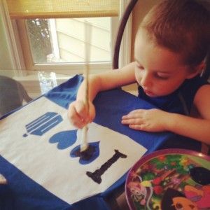 DIY stencil for Dr. Who shirt