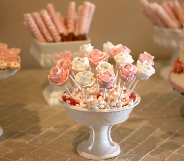 rose cake pops :D