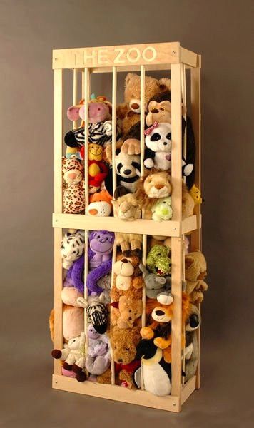 storage ideas – stuffed animal zoo