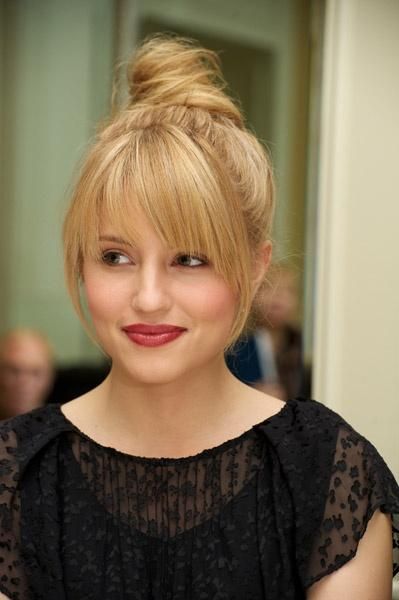 Stylish Celeb Updo with Bangs – Hairstyles and Beauty Tips. If I were to ever ge