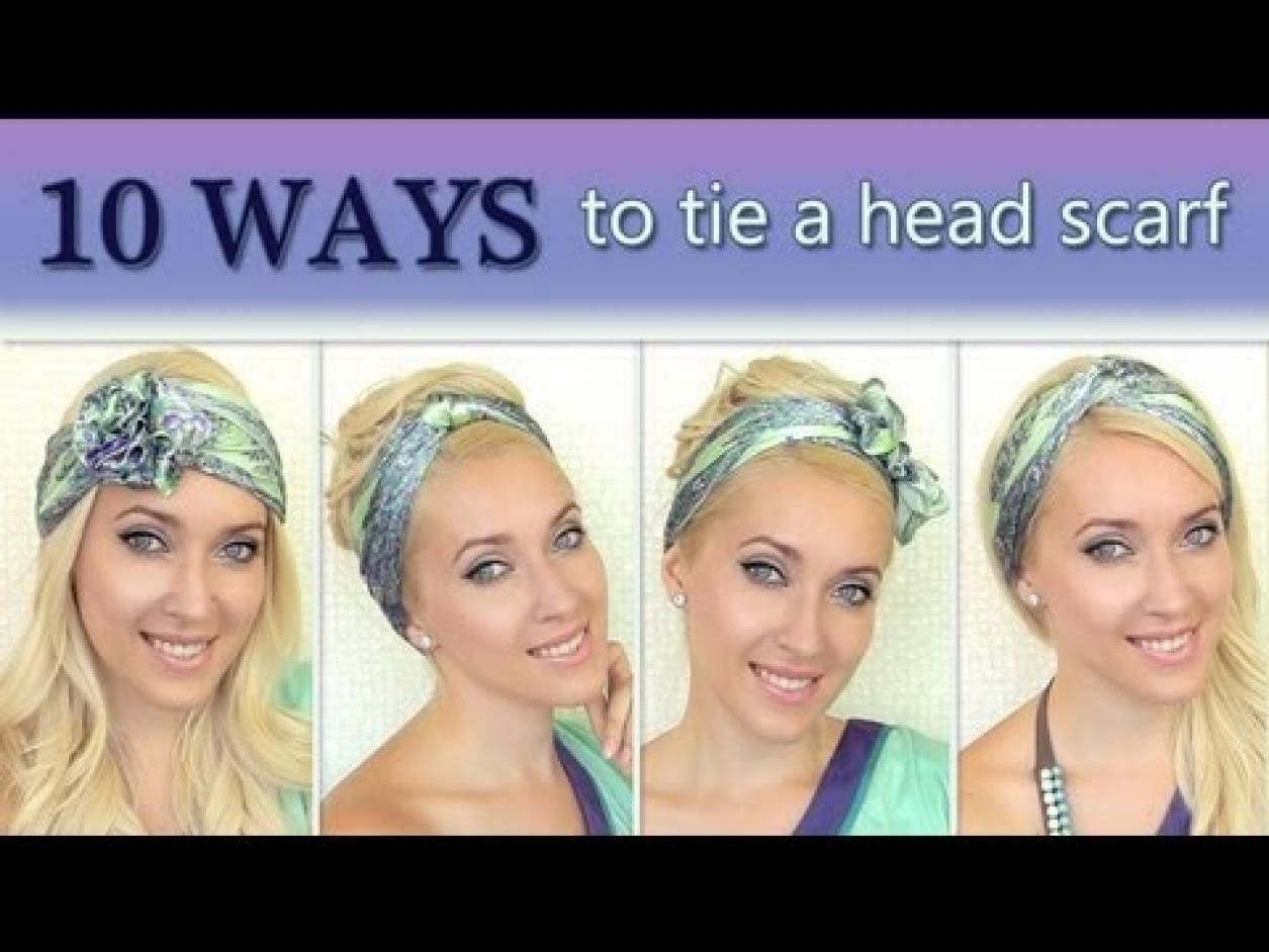 10 different ways to wear 1 scarf on your head How to tie a headscarf …