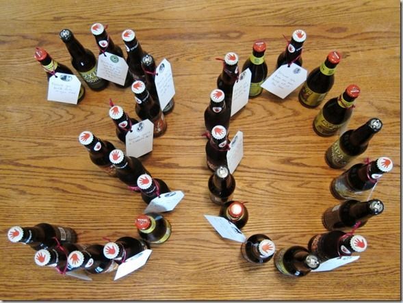 30 beers with 30 reasons why the recipient is great (30th birthday gift for beer