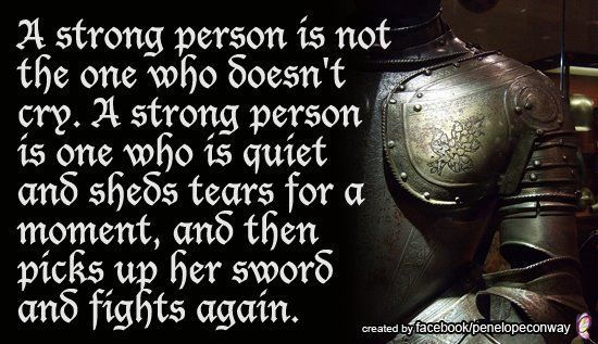 A strong person is not the one who doesnt cry. A strong person is one who is qui