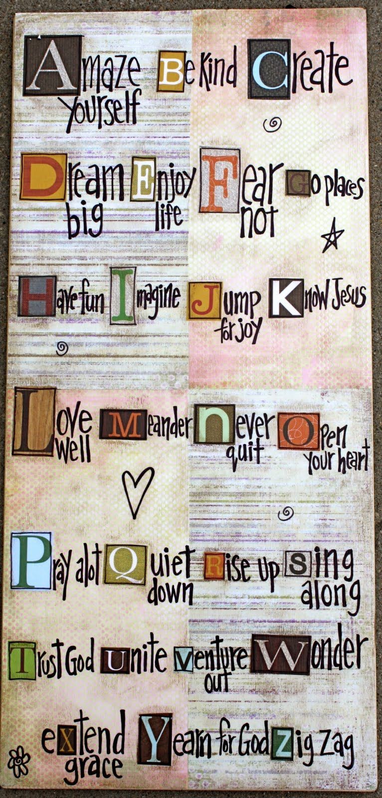ABCs of Life- LOVE this!