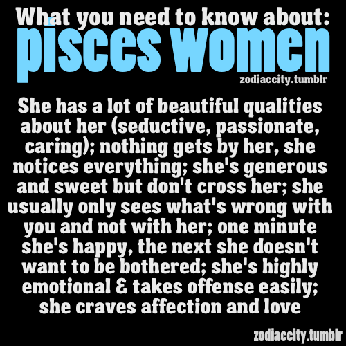 All of this is true except she sees whats wrong with you and not her. Typically,