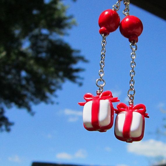 Animal Crossing floating balloon present earrings