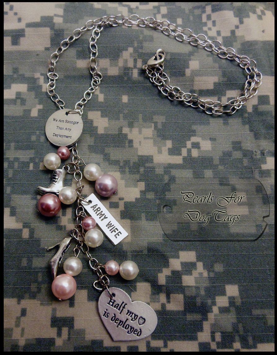Army Wife Charm Necklace