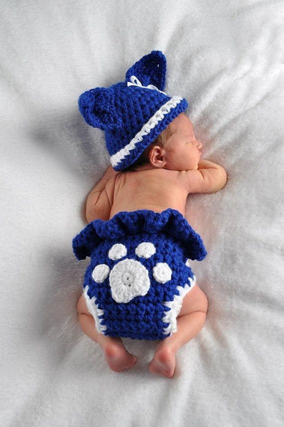 Baby Girl or Boy Kentucky Wildcats Inspired Hat by pixieharmony